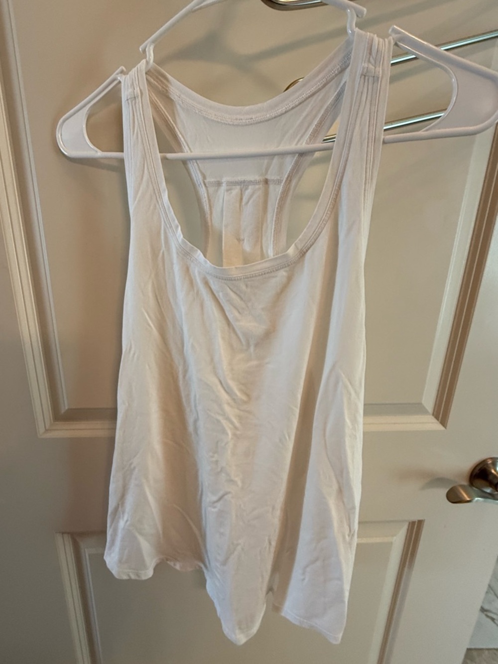 lululemon athletica White Racerback Tank - Lightweight Performance